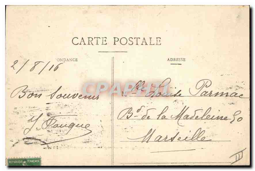CPA Meyrargues Ruines Romaines de Reclavier  — Rückseite
