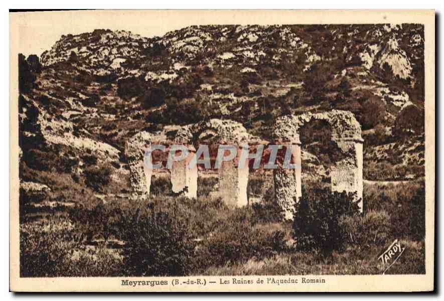 CPA Meyrargues B du R les Ruines de l'Aqueduc Romain 