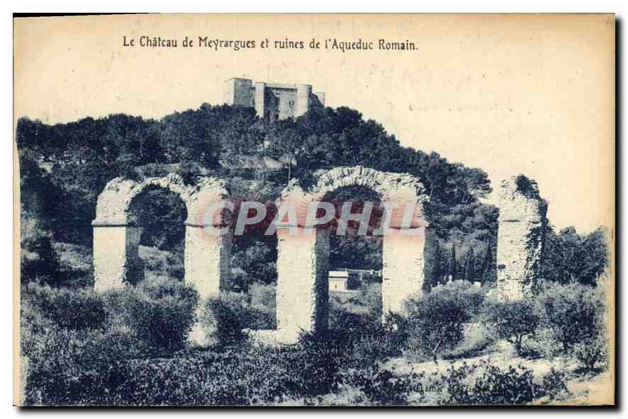 CPA Le Chateau de Meyrargues et Ruines de l'Aqueduc Romain 