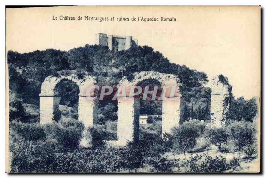 CPA Le Chateau de Meyrargues et Ruines de l'Aqueduc Romain 