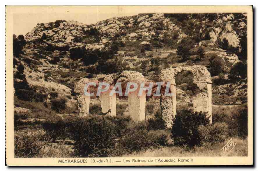 CPA Meyrargues B du R les Ruines de l'Aqueduc Romain 