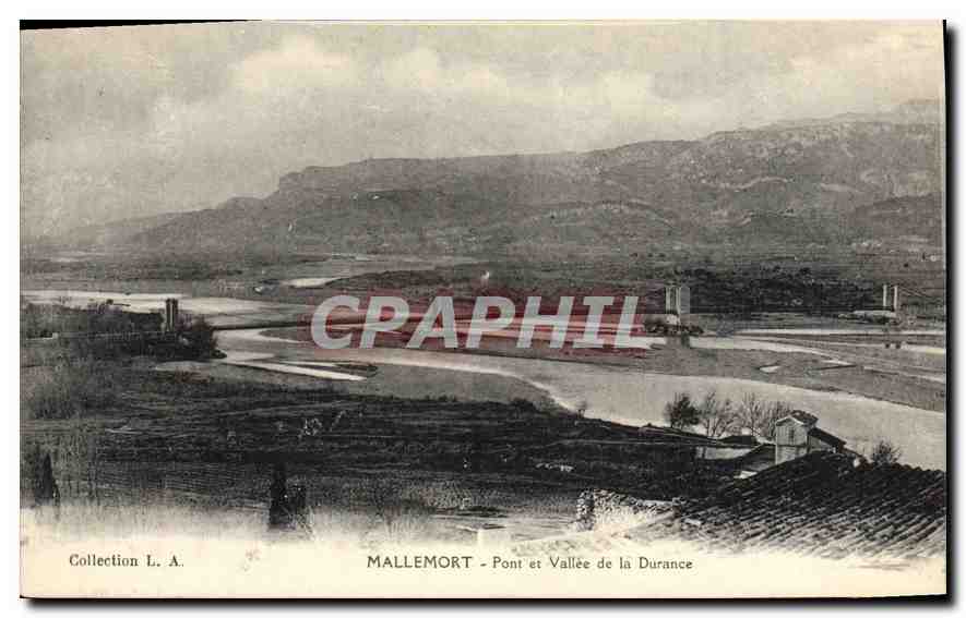 CPA Mallemort Pont et Vallee de la Durance 
