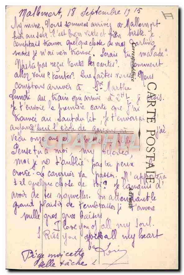 CPA Mallemort vue generale du Pont Suspendu  — Rückseite