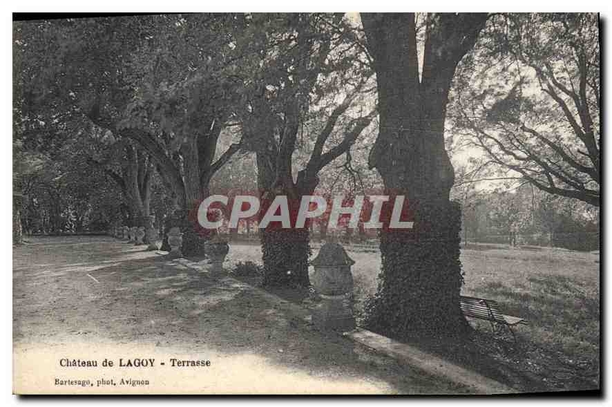 CPA Chateau de Lagoy Terrasse 