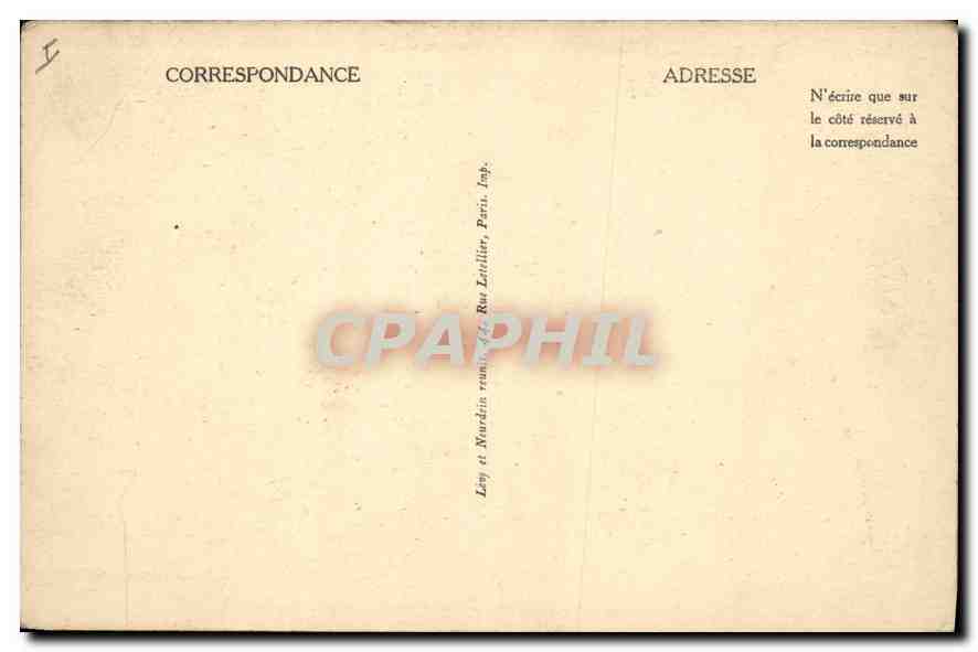 CPA Le Treport l'Avant Port et l'eglise  — Rückseite