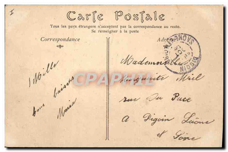 CPA Le Treport la Jetee un jour de Tempete  — Rückseite