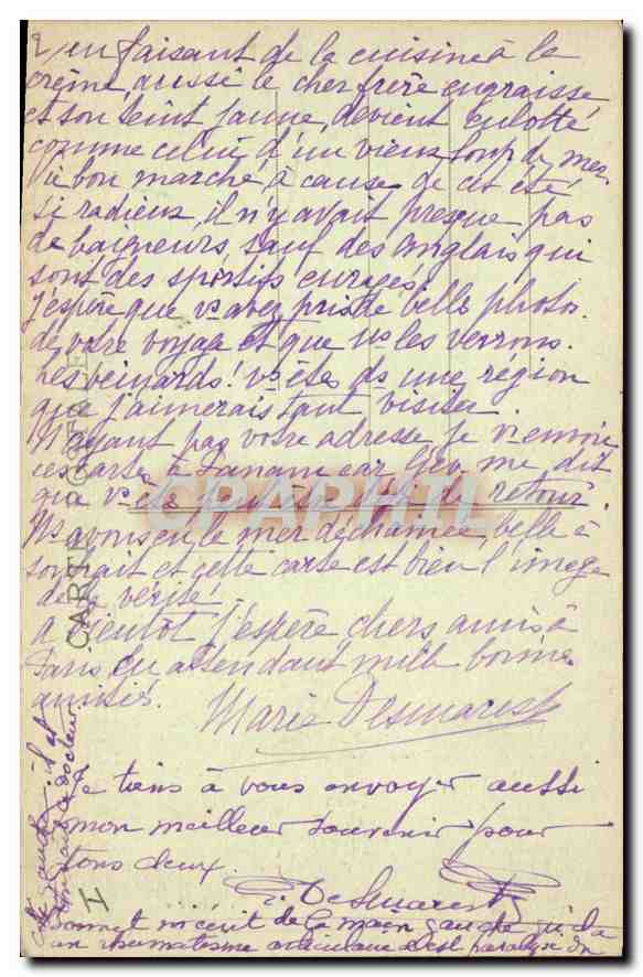 CPA Dieppe le Phare un jour de Tempete  — Rückseite