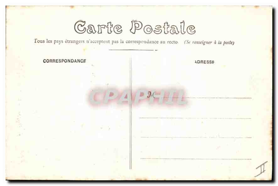 CPA Dieppe le Phare un jour de Tempete  — Verso