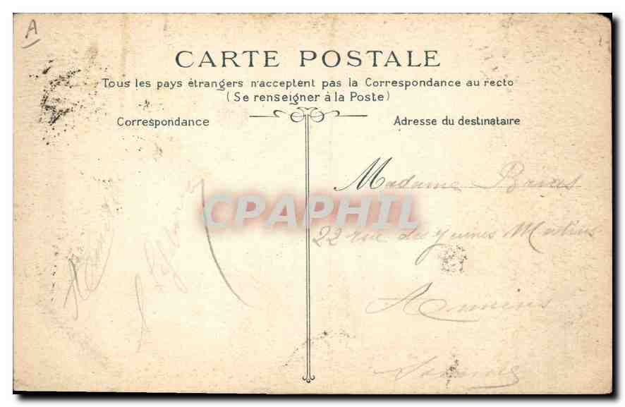 CPA Dieppe l'Avant port  — Rückseite