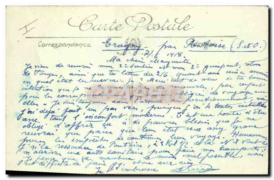 CPA Dieppe le Vieux chateau  — Verso