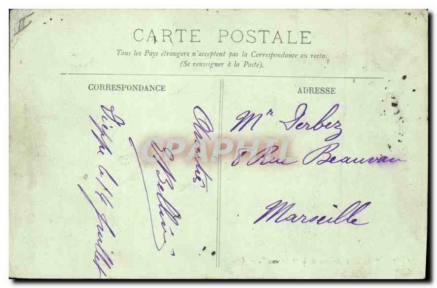 CPA Dieppe l'Arrivee de la France  — Rückseite