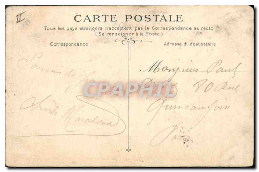CPA Dieppe les Bains du casino  — Rückseite