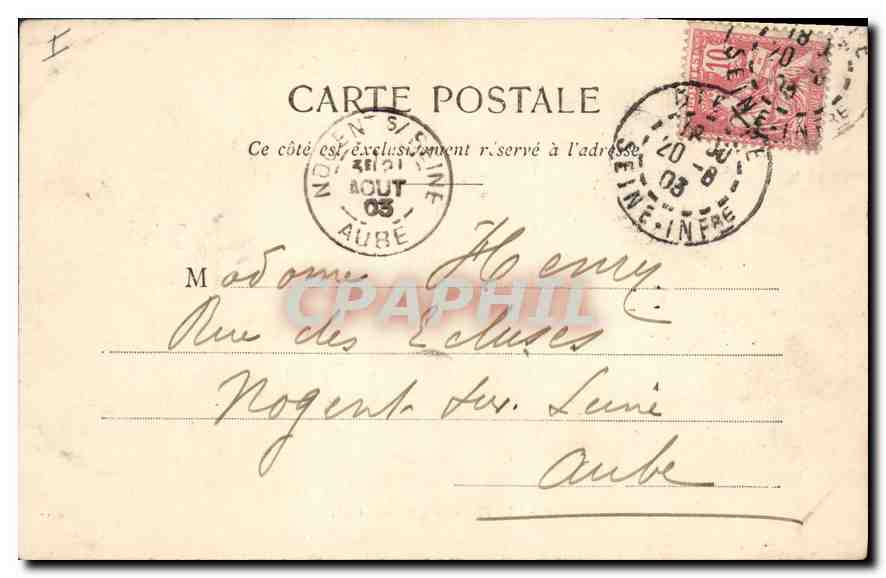 CPA Dieppe Le Chateau  — Rückseite