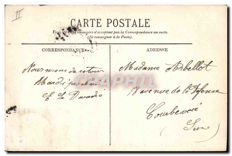 CPA Dieppe La Jetee un Jour de Tempete  — Rückseite