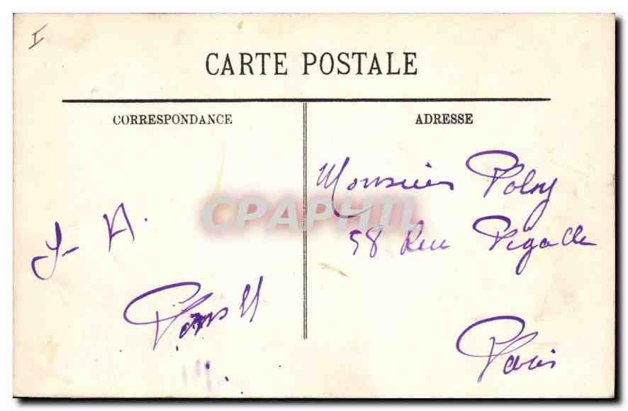 CPA Dieppe le vieux chateau  — Verso