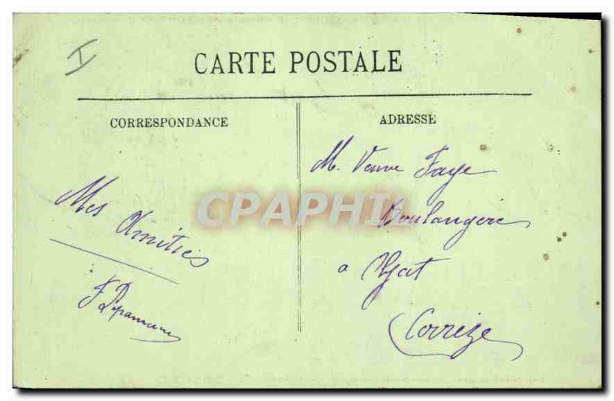 CPA Dieppe Effet de Vagues  — Rückseite