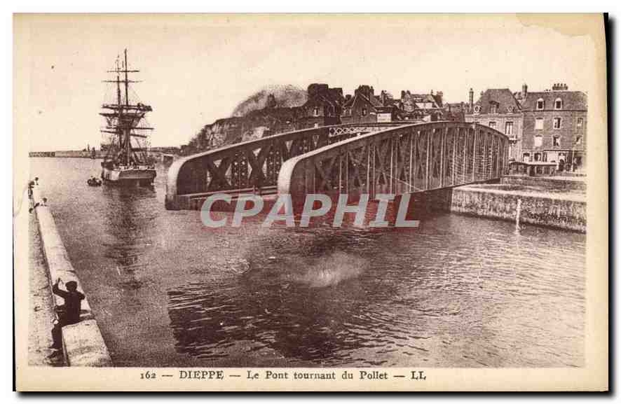 CPA Dieppe le pont Tournant du Pollet 