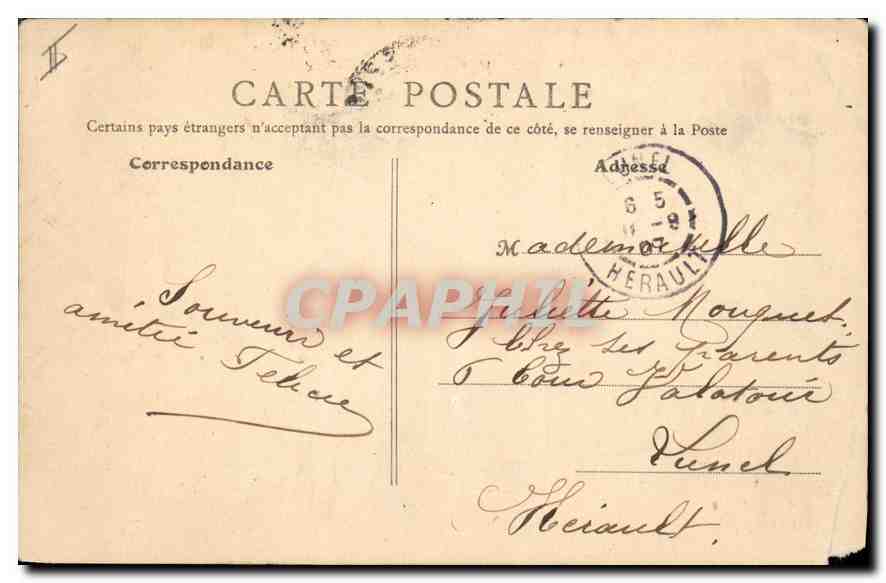 CPA Dieppe S Inf villa Normande sur le Boulevard Maritime  — Rückseite