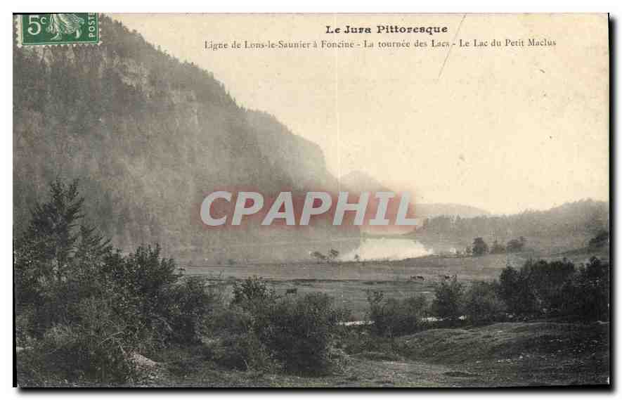 CPA Le Jura Pittoresque Ligne de Lons le Saunier a Foncine la tournee des Lacs le Lac du Petit Maclu