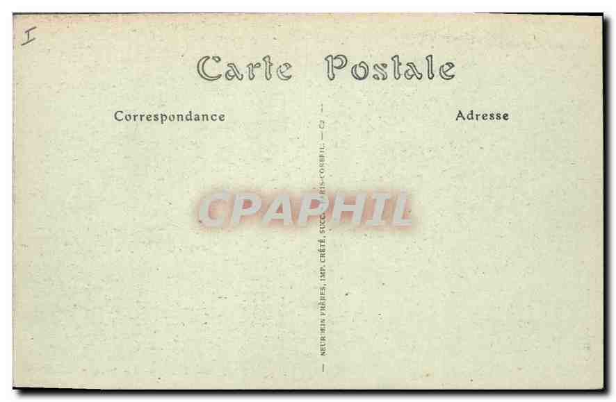 CPA Chateau d'Abondant Eure Loir le Parc  — Rückseite