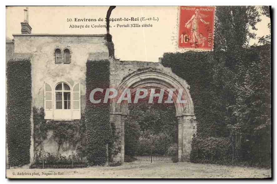 Abbaye de Coulombs - Portail XIIIe siècle — Environs de Nogent-le-Roi — G. Andrieux phot.