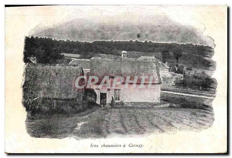 CPA Une chaumiere a Cernay 