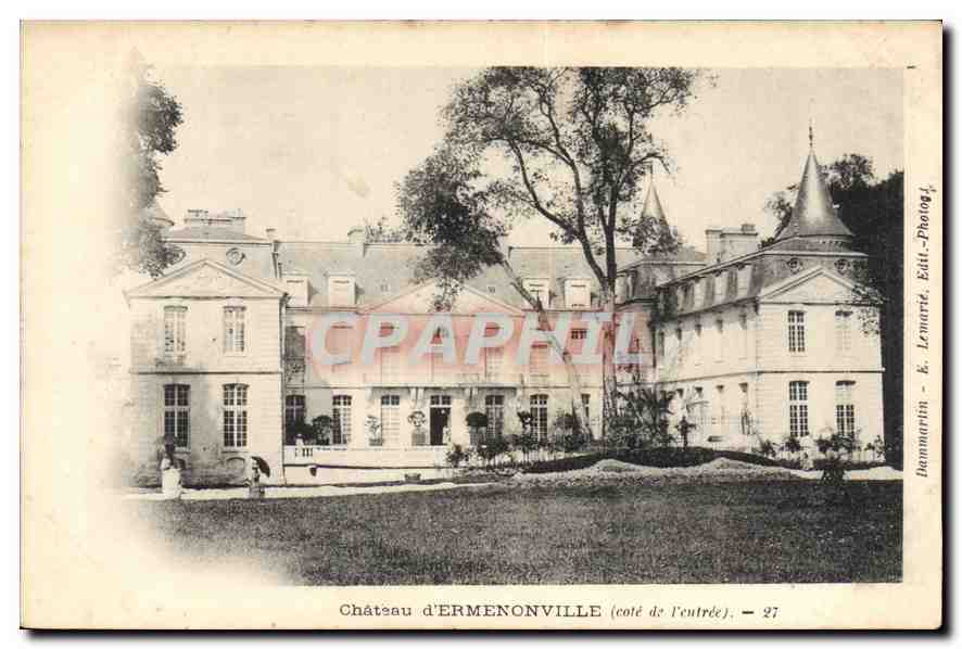 Château d'ERMENTONVILLE (côté de l'entrée) — E. Lemarin - Photog. - 27