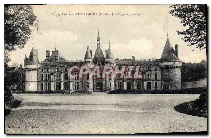 CPA Chateau d'Esclimont E et L facade Principale 