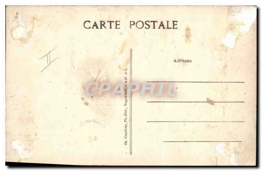 Die Lupe (E.-et L.) — Die Wahnsinnige — Ch. Chauffroy, Nogent-le-Rotrou (E.-et L.) — Rückseite