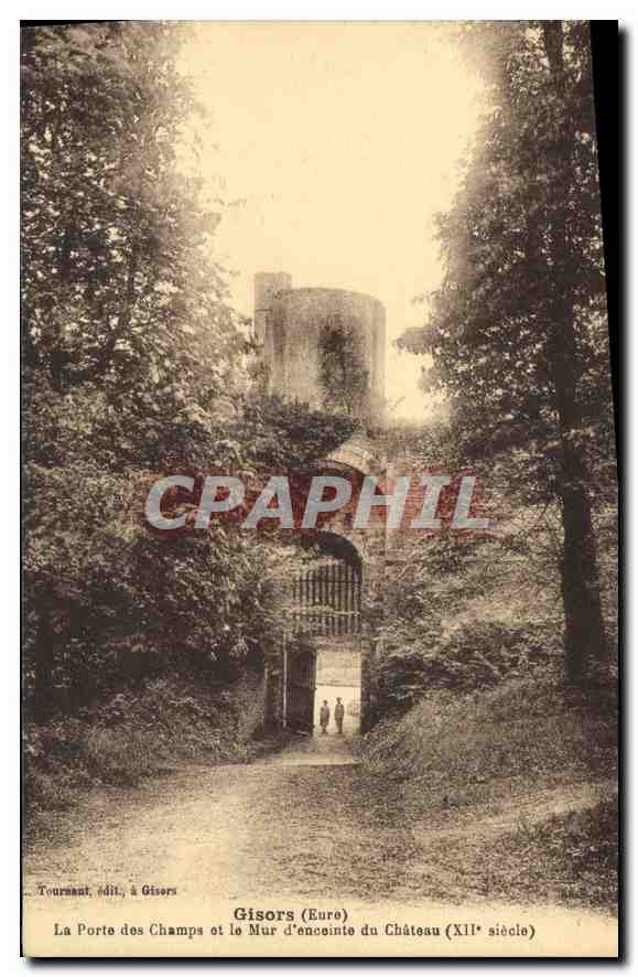 Gisors (Eure) — La Porte des Champs und der Mauerring des Schlosses (12. Jahrhundert) — Tournant, Verlag in Gisors