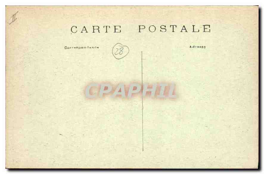 Montigny-le-Gannelon — Le Château — Façade Ouest — G. P. 93 — Reverso