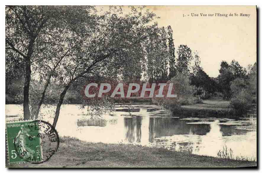 Ansicht des Sees von St-Rémy — n°5 — Verlag Pousant, Brenne