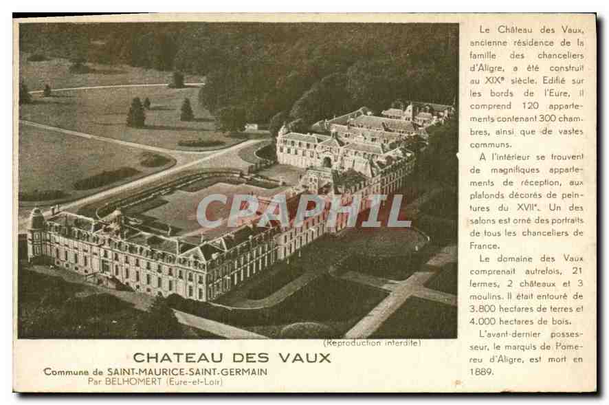 Château des Vaux — Commune de Saint-Maurice-Saint-Germain — Par Belhomert