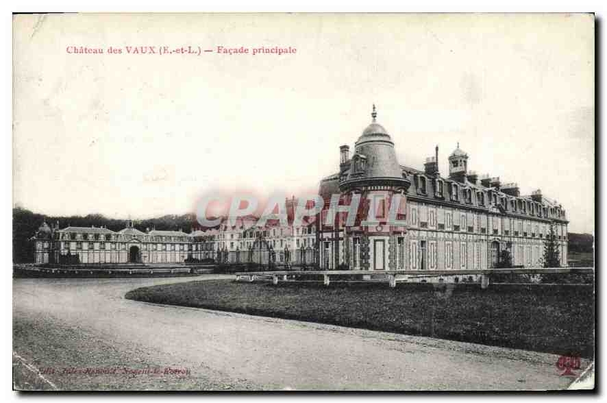 Vintage Postcard Castle of Vaux E and L Main Facade