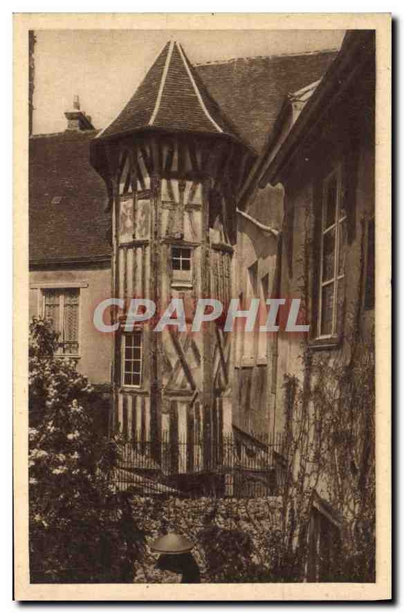 Verneuil-sur-Avre — Maison à tourelle de la Rue de la Poissonnerie (fin du xve s.) — Éditions Artistiques et Publiques, Caen