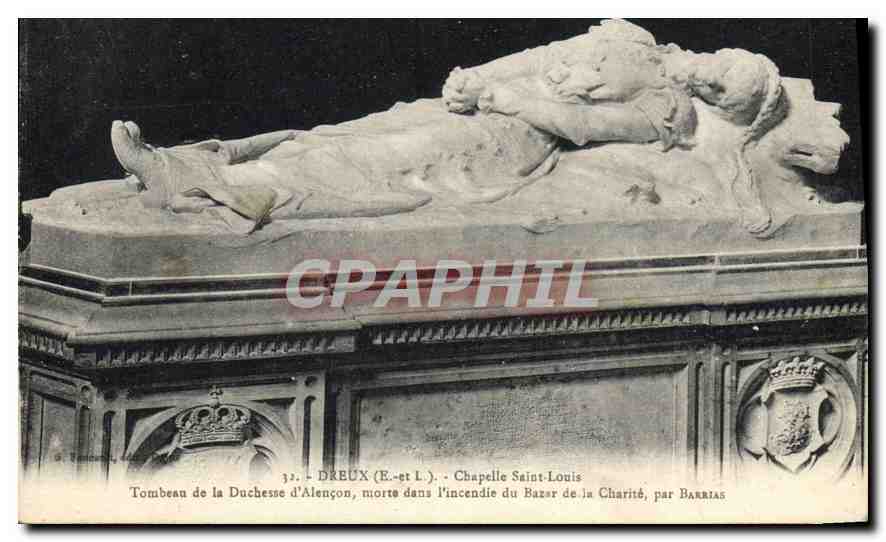 Tombeau de la Duchesse d'Alençon — Chapelle Saint-Louis, Bazar de la Charité — par Barrias