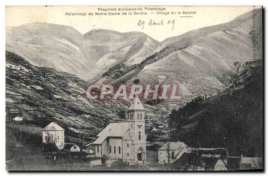 Dorf La Salette — Pilgerung Notre-Dame de la Salette — Exklusives Eigentum der Pilgerung