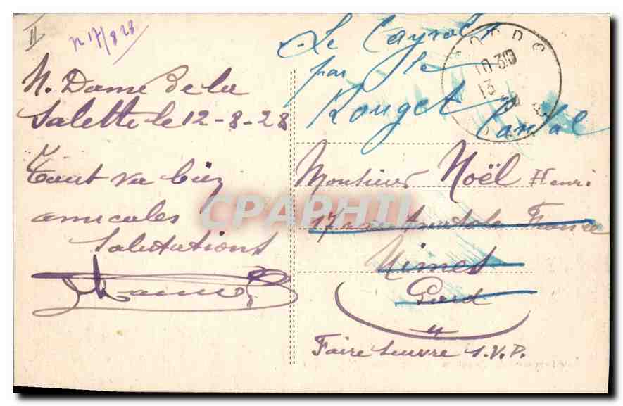 Pilgerung der Notre-Dame de la Salette - Allgemeine Ansicht - Cordiac — Rückseite