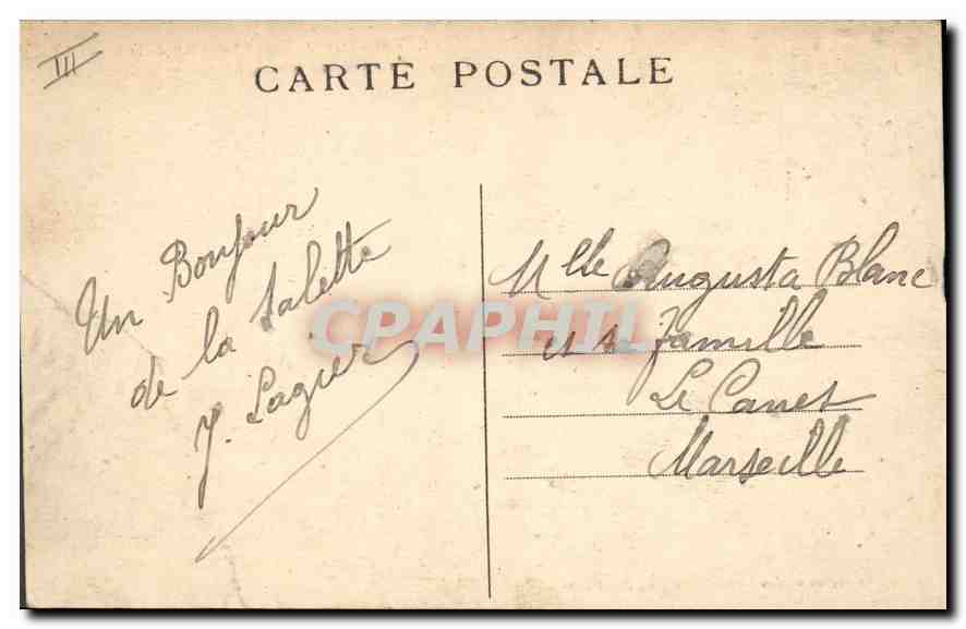 Pilgerreise zu Notre-Dame de la Salette — Ankunft einer Prozession vor der Basilika — Exklusiv von Éditions du Château d'Azur — Rückseite