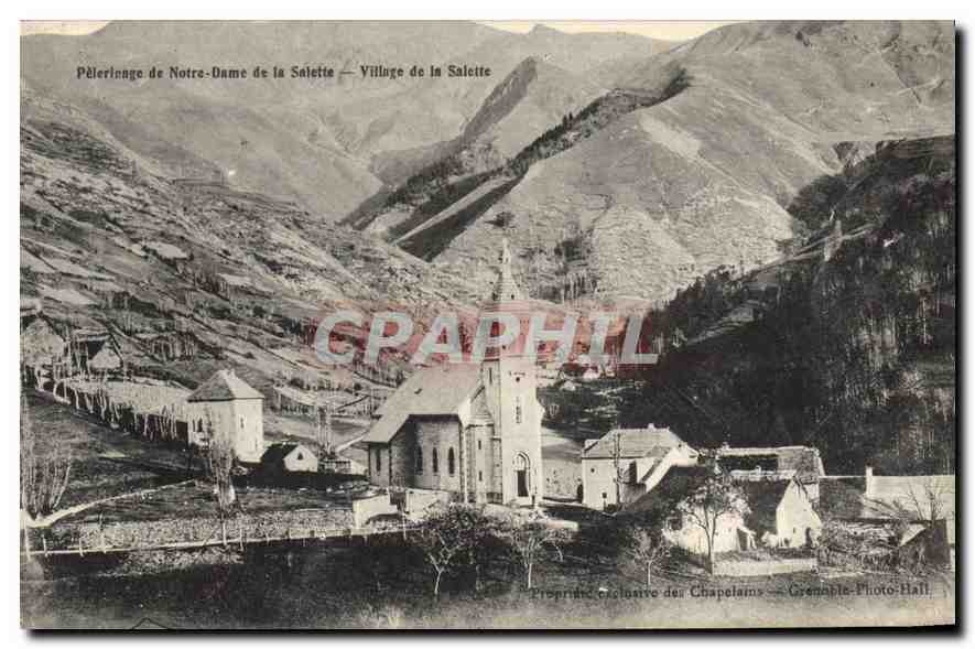 Pilgerung der Notre-Dame de la Salette — Dorf la Salette — Exklusives Eigentum der Kaplanen — Grenoble-Photo-Hall