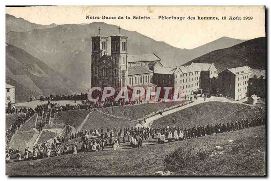 Notre-Dame de la Salette — Pilgerung der Männer, 10. August 1919