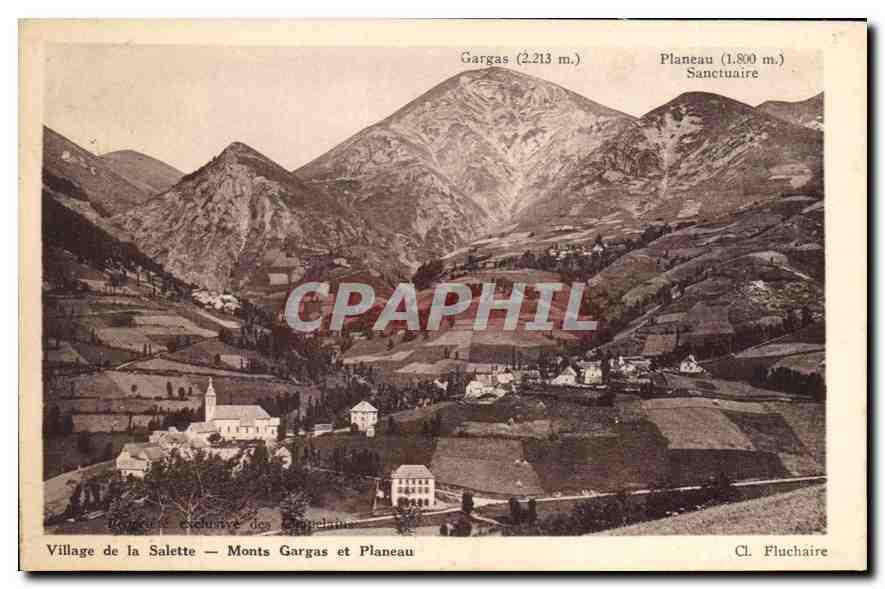 Dorf La Salette — Berge Gargas und Planeau — Cl. Fluchaire