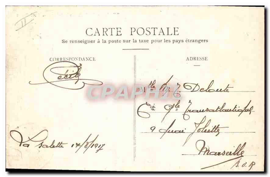 Pélerinage de N.D. de la Salette — Côté Ouest — Éditeur : Chapellat — Verso