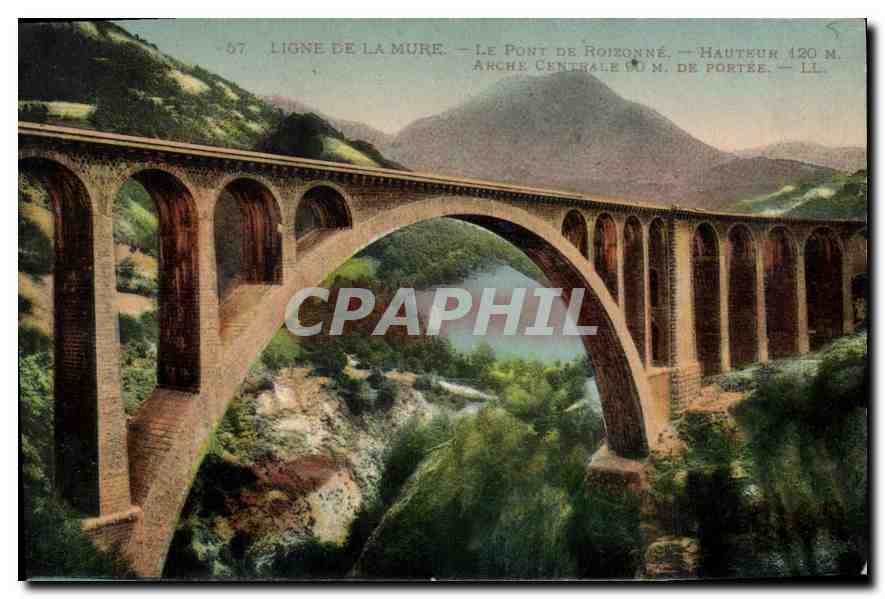 CPA Ligne de la Mure le Pont de Roizonne 