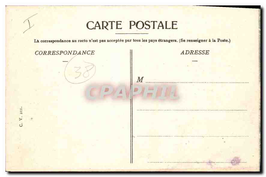 Dauphiné — Linie von La Mure — Passage der Rivoire und der Drac — Rückseite