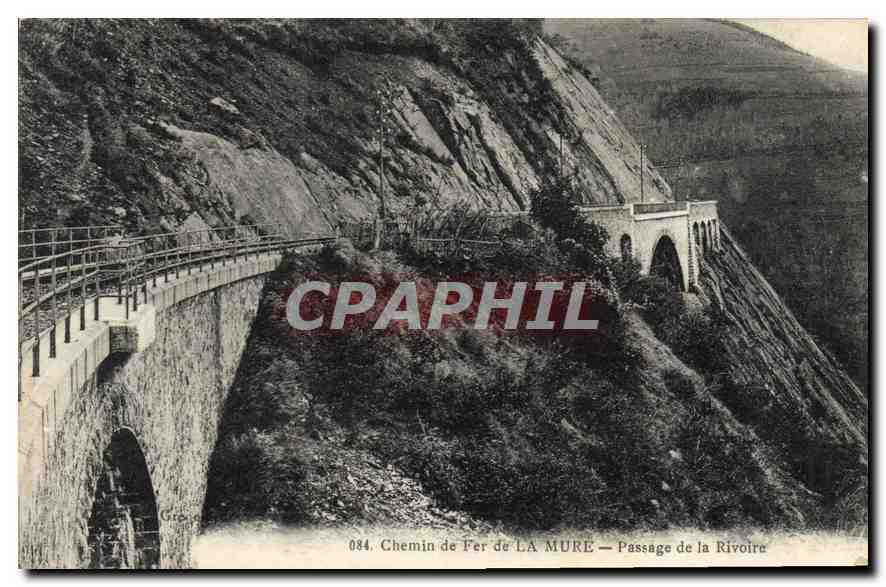 CPA Chemin de Fer de la Mure Passage de la Rivoire 