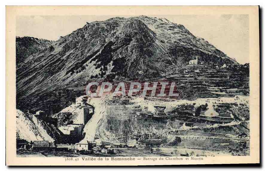 CPA Vallee de la Romanche Barrage du Chambon et Mizoen 