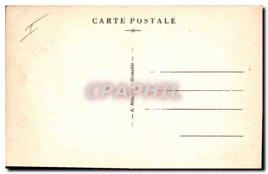 CPA Vallee de la Romanche Barrage du Chambon et Mizoen  — Rückseite