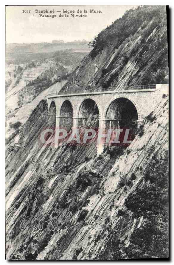Dauphiné — Ligne de la Mure. Passage de la Rivoire — Papeterie des Alpes, Eug. Robert, Grenoble