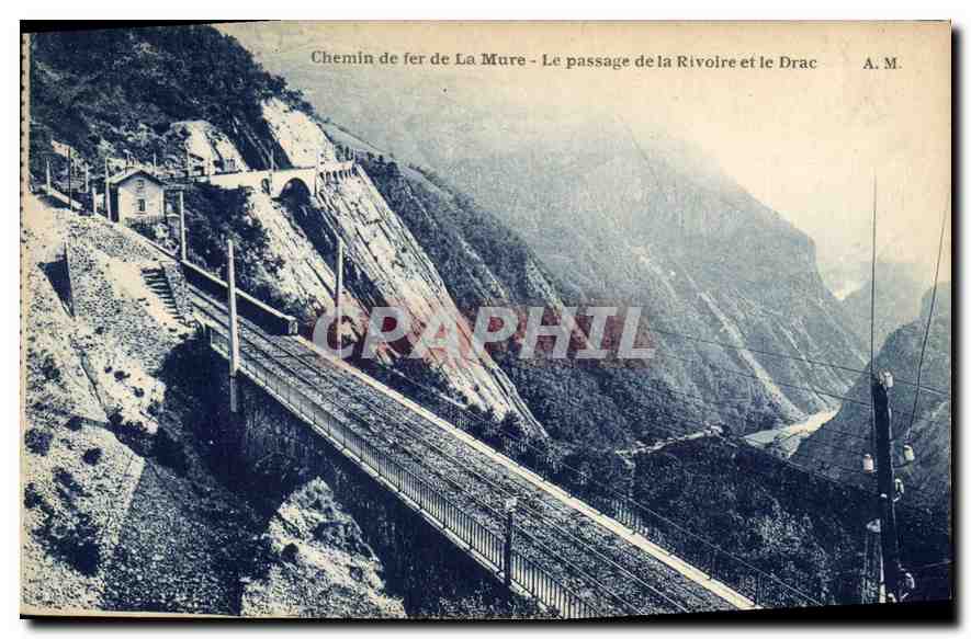 Chemin de fer de La Mure - Le passage de la Rivoire et le Drac — A.M.